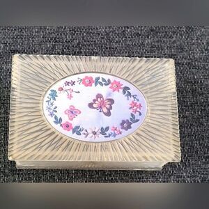 Vintage Lucite Starburst Trinket Box